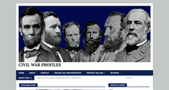 Desktop Screenshot of civilwarprofiles.com